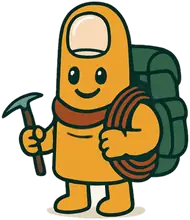 Sherpa Thumbknuckle, the Ascent mascot