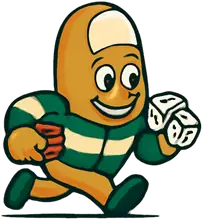 Hit and Run, the Backgammon mascot