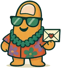 Tropical Kevin, the Coupled Up mascot