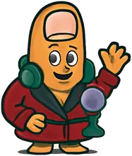 The Late-Night Psychic, the Dialed In mascot