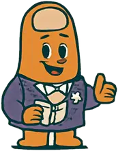 The Reverend Knot, the Just Married mascot