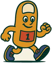 The Runner, the Ludo mascot
