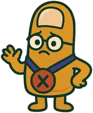 Grand Master X, the Ultimate Tic-Tac-Toe mascot