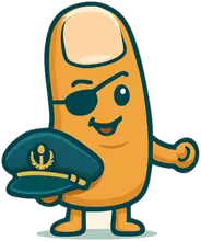 Admiral Thumb, the Sea Battle mascot
