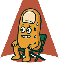 Hot Seat Thumb, the Truth or Dare mascot